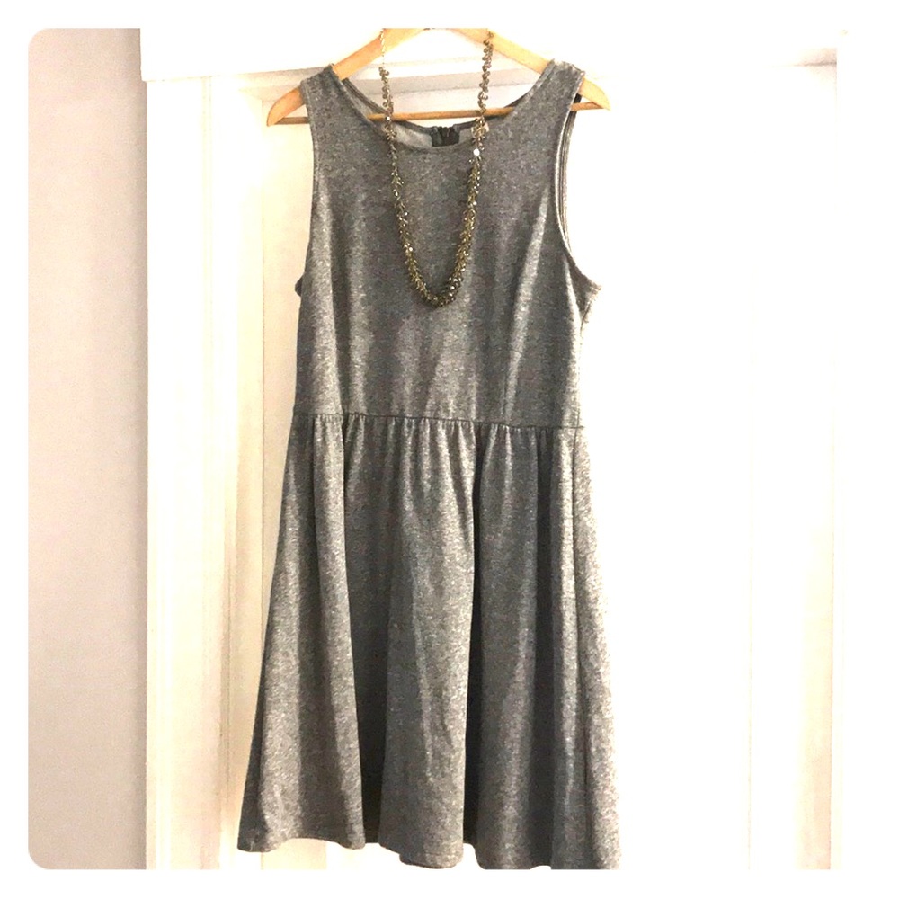 Casual cool gray dress